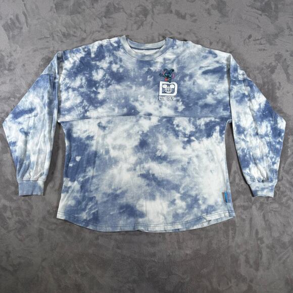 Stitch Spirit Jersey Walt Disney World Tie Dye Long Sleeve M Experiment 626 - Picture 2 of 9